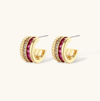 Product video showcasing Ruby Stack Jewelry Set with rich ruby red details, layered stack-inspired design and coordinated jewelry pieces | Olaty